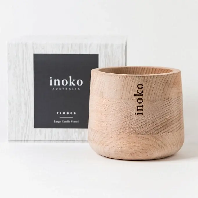 Inoko Australia | Timber Candle Vessel - Large