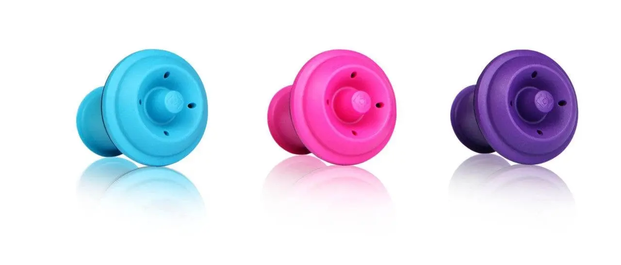 Vacu Vin | Vacuum Wine Stoppers Pink/Blue/Purple (Set of 3)