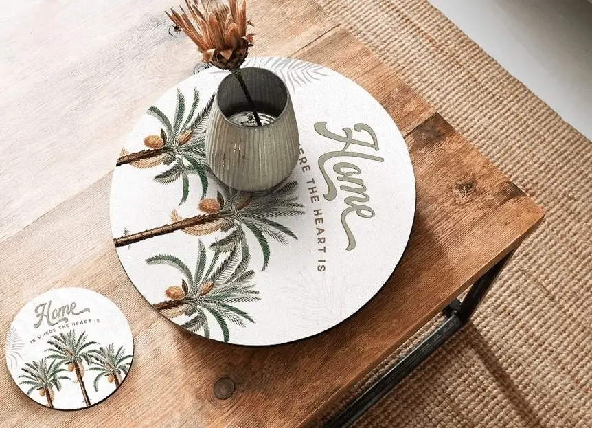 Kelly Lane | Placemat & Coaster Set of 6 - ROYAL PALMS