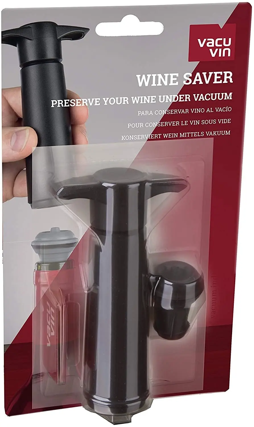 Vacu Vin | Wine Saver Pack Wine Saver Set - Black