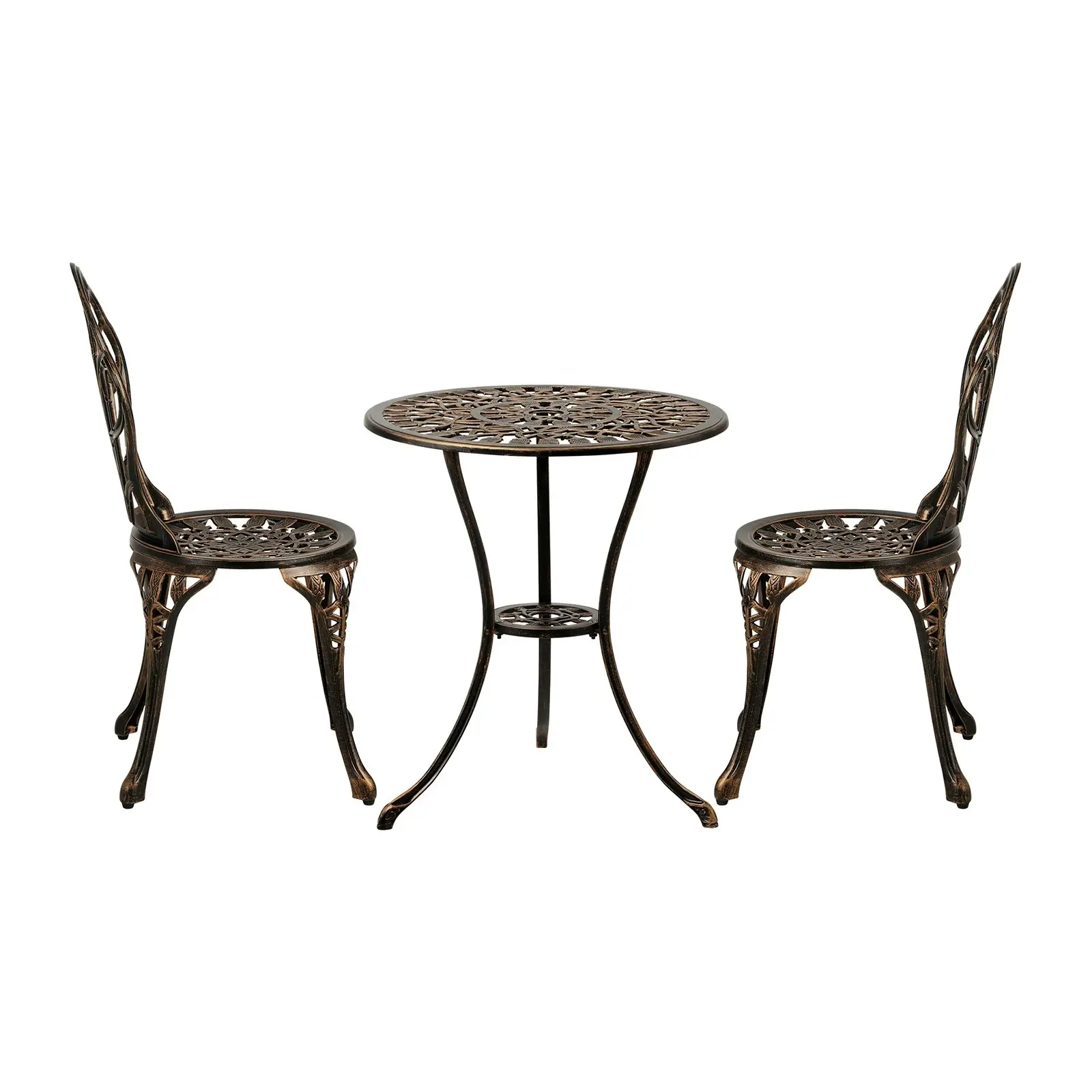 Livsip 3PCS Bistro Outdoor Setting Chairs Table Patio Dining Set Furniture