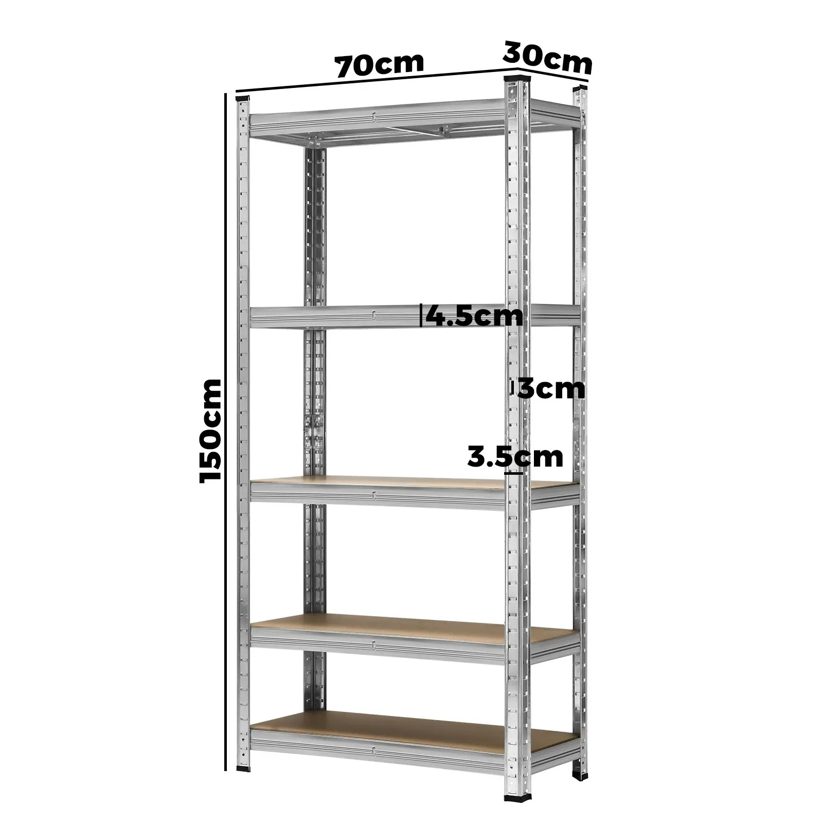 Sharptoo 4x1.5m Garage Shelving Shelves Warehouse Racking Storage Rack Pallet