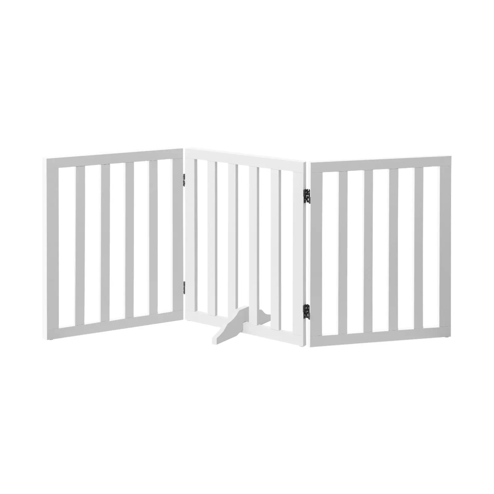 Alopet Wooden Pet Gate Dog Fence Safety Stair Barrier Security Door 3 Panels