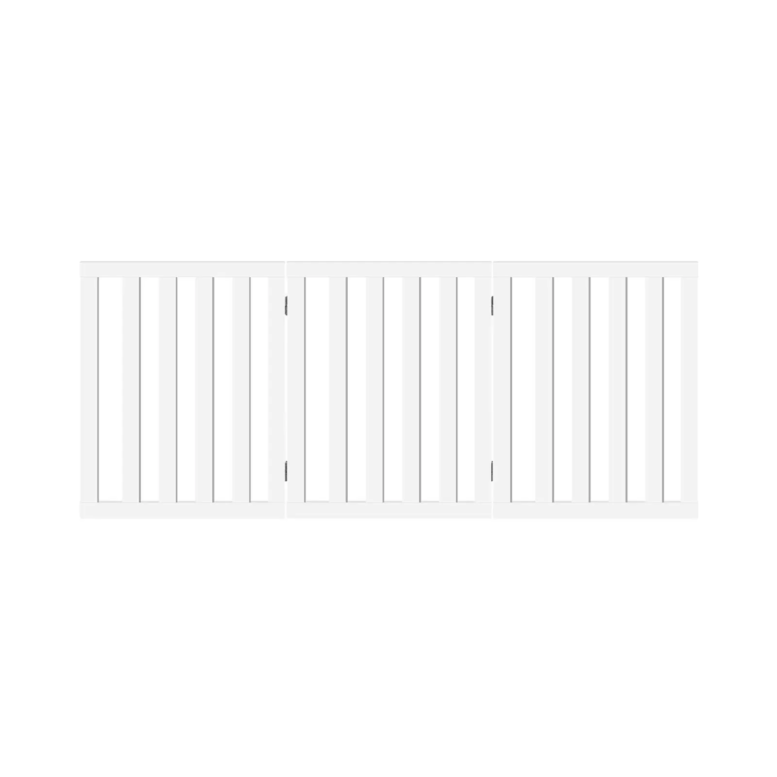 Alopet Wooden Pet Gate Dog Fence Safety Stair Barrier Security Door 3 Panels