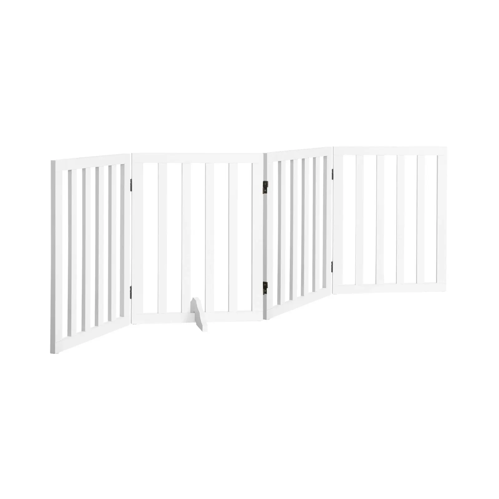 Alopet Wooden Pet Gate Dog Fence Safety Stair Barrier Security Door 4 Panels