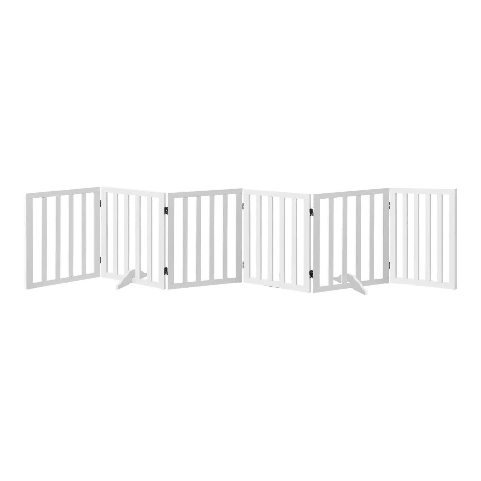 Alopet Wooden Pet Gate Dog Fence Safety Stair Barrier Security Door 6 Panels