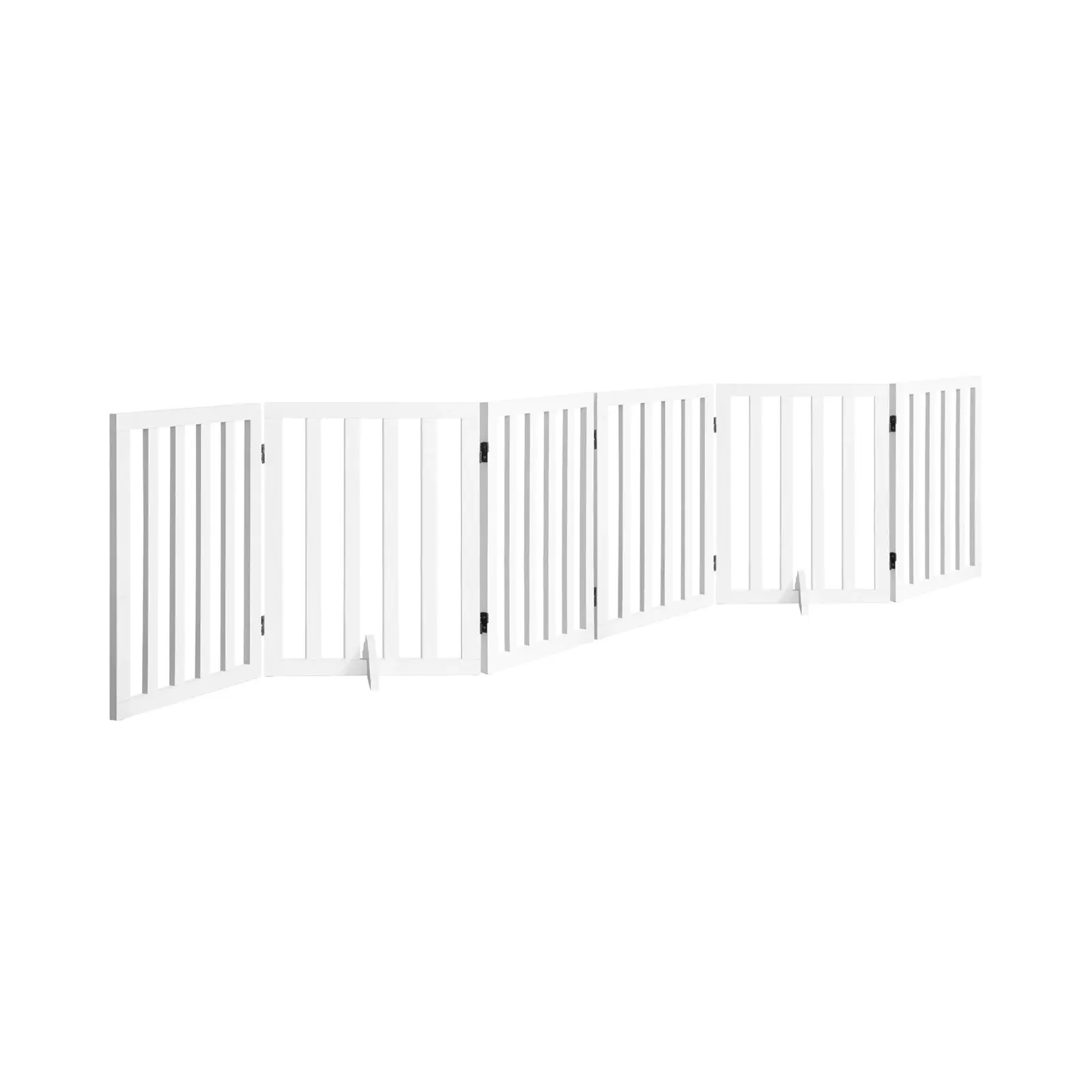 Alopet Wooden Pet Gate Dog Fence Safety Stair Barrier Security Door 6 Panels