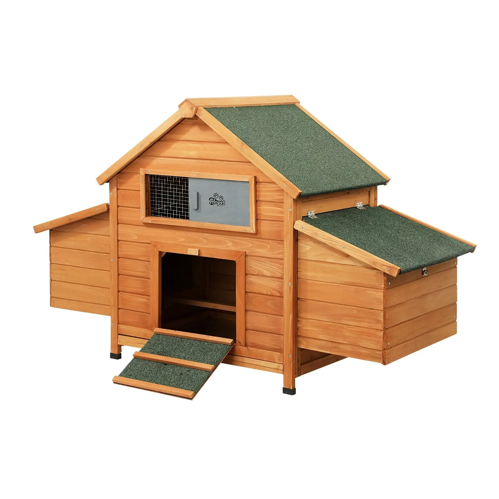 Alopet Chicken Coop Rabbit Hutch House Run Cage Wooden Outdoor Pet Hutch