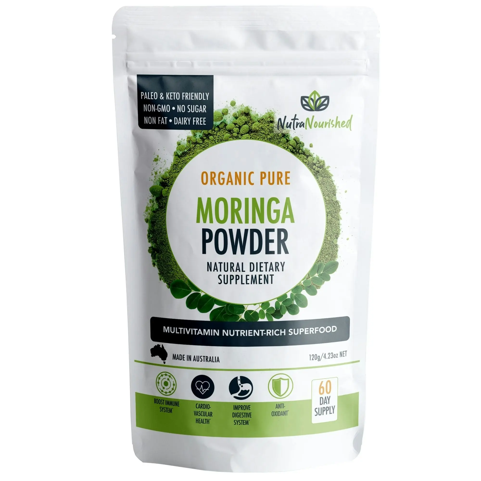 Organic Pure Moringa Leaf Powder