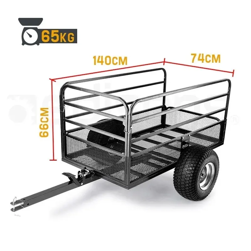 Towed Mesh Dump Cart 570kg Capacity