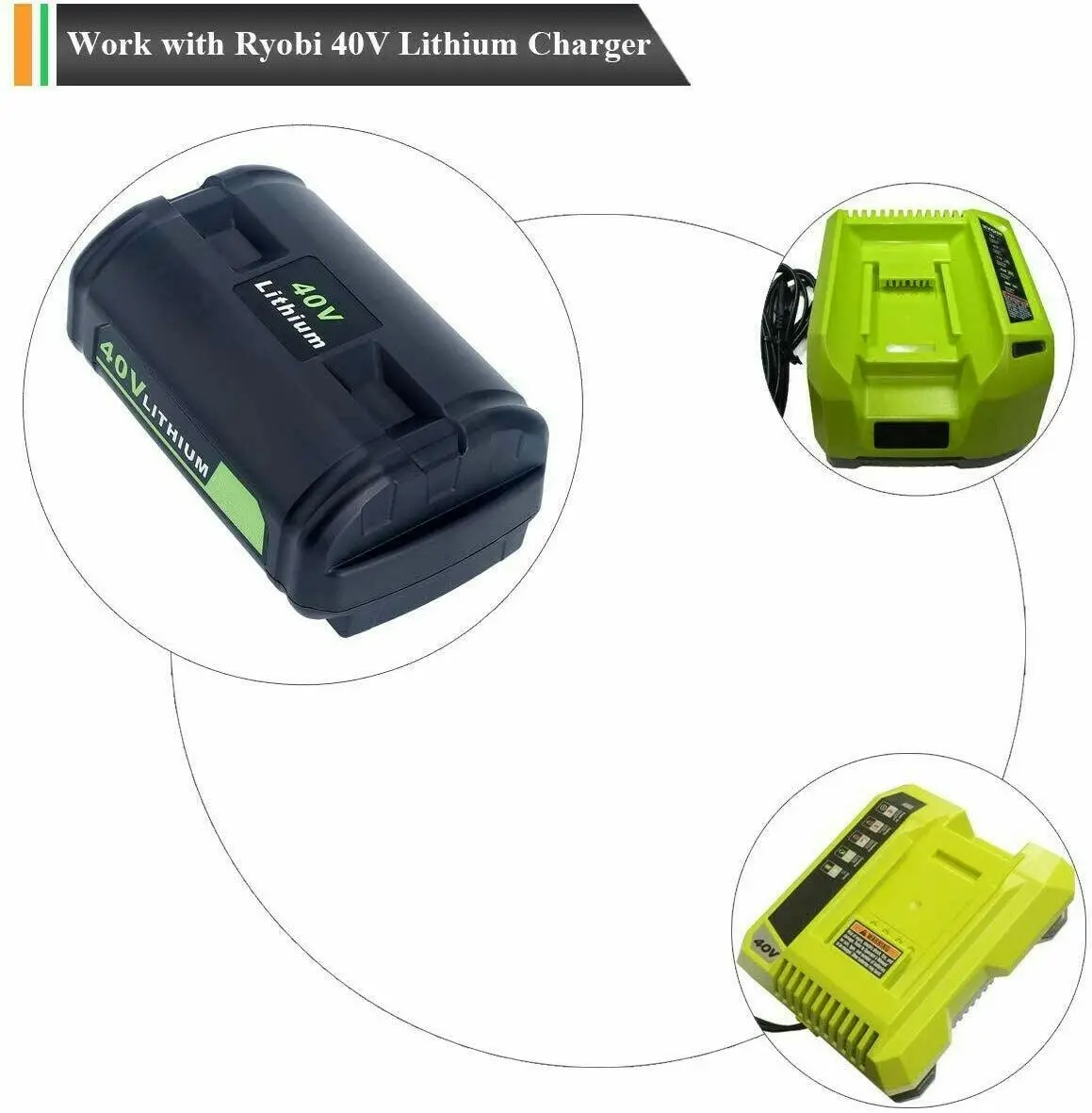 RYOBI 36V 4.0Ah 4.0 Ah 4Ah Hi-Tech Lithium Ion Compatible Battery Cordless BPL3640D2