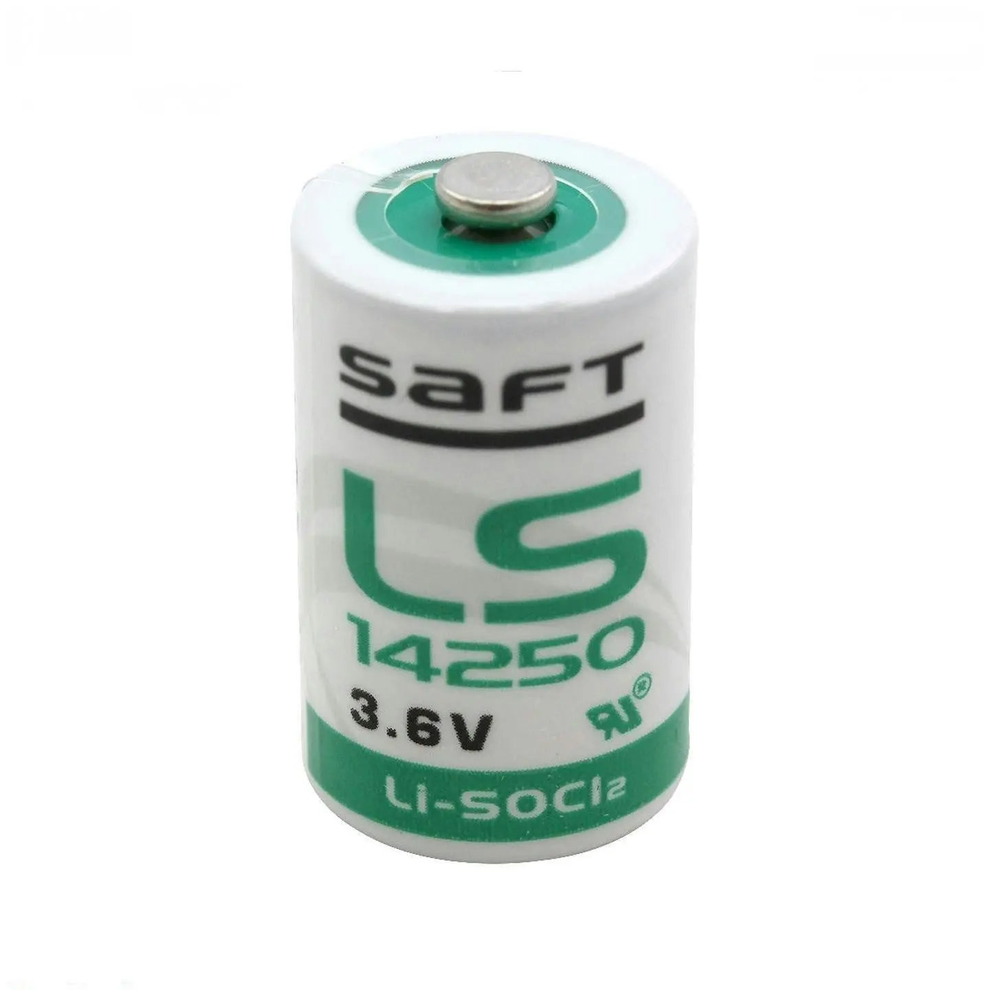 2 Pack | Saft LS14250 ER14250 3.6V Lithium Battery 1/2AA R6 Li-SOCl2 nipple top battery