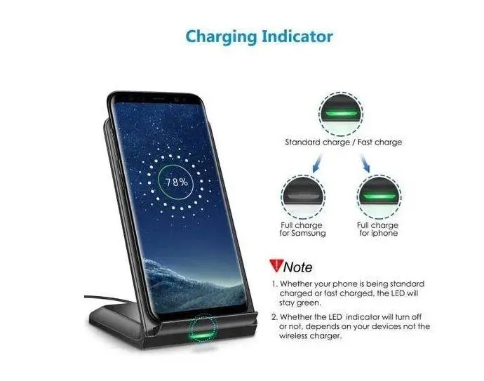 Choetech T524-S QI Fast Wireless Charger Stand Reliable Quality Durable In Use