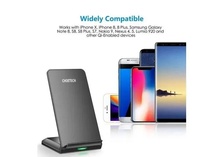 Choetech T524-S QI Fast Wireless Charger Stand Reliable Quality Durable In Use