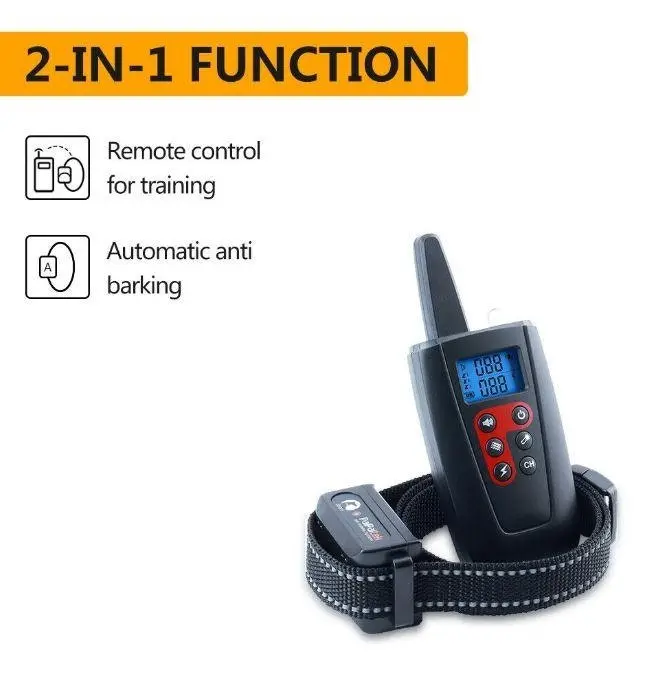 Electric Dog Pet E-Collar for Training Obedience Remote Control Anti Bark-Shock