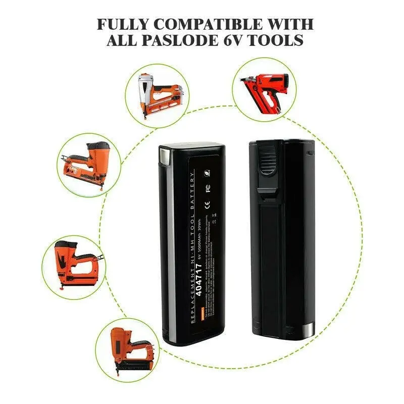 6V Paslode Compatible Battery | 404717 6000mAh Ni-MH Battery