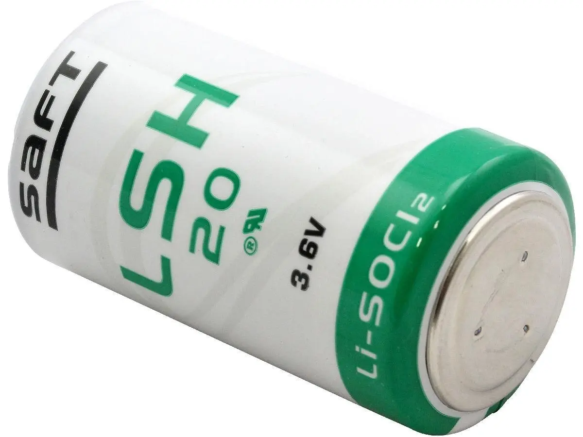 Saft LS33600 D 13000mAh 3.6V 4A Lithium-Thionyl Chloride (LiSOCI2) Button Top Battery