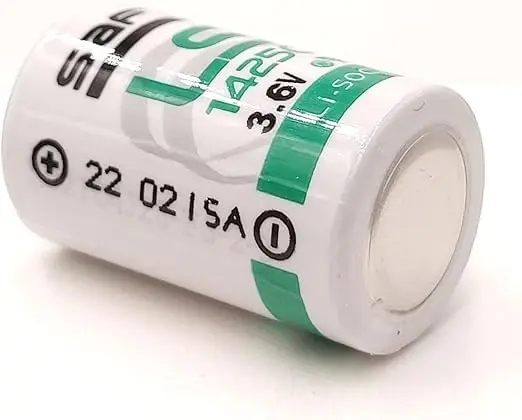 3.6V 1/2 AA Lithium Battery 1.2Ah, Saft LS14250, R6 Li-SOCl2