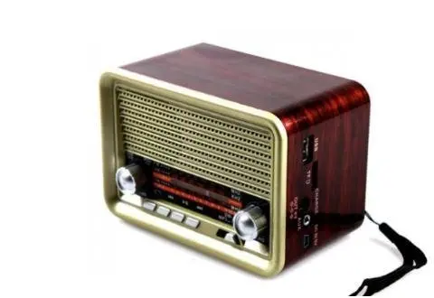 FM/AM/SW Retro Radio Bluetooth Speaker Rechargeable Support USB TF MP3