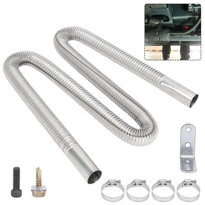 Exhaust Pipe Hose Air Diesel Heater Car Parking Silencer Muffler Filter