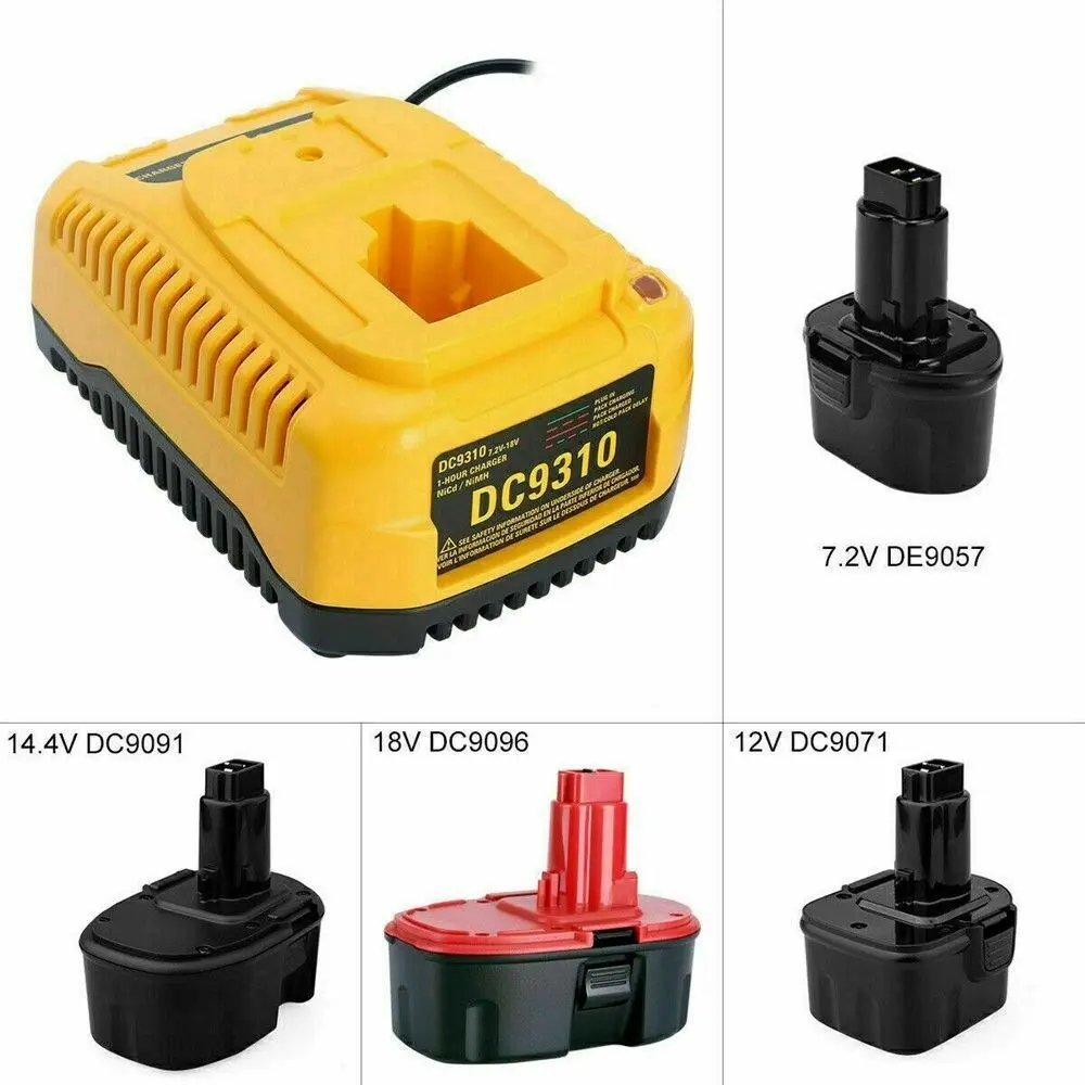 Battery Charger for Dewalt 7.2V 9.6V 12V 14.4V 18V Ni-Cd Ni-MH 240V stock