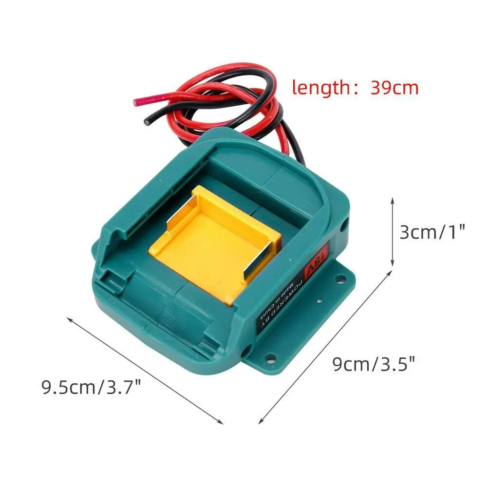 Battery Power Mount Connector Adapter for makita 18V Dock Holder with 14 awg Wires