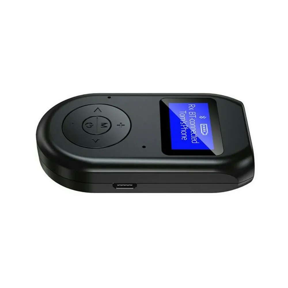 3 in 1 Bluetooth 5.0 Transmitter Receiver Wireless Audio 3.5mm Adapter with LCD