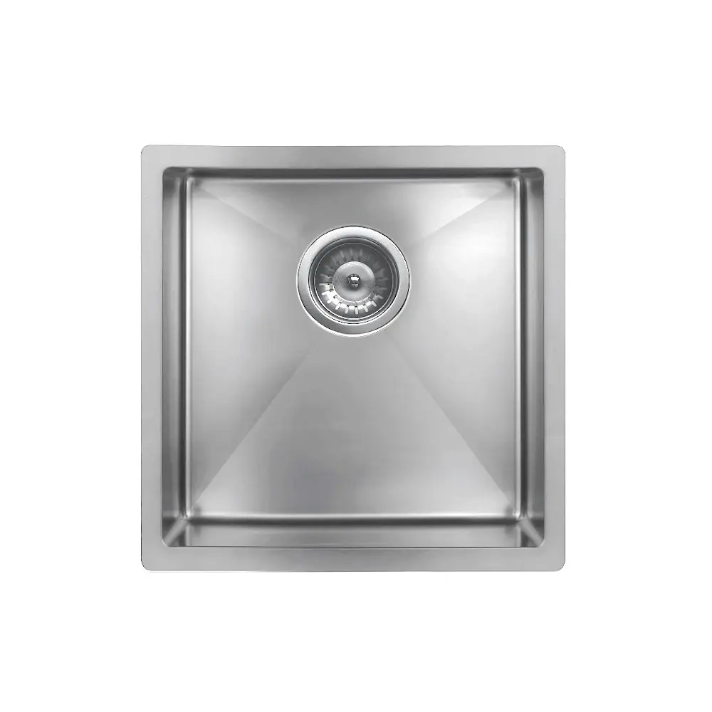 Meir Single Bowl PVD Kitchen Sink 450mm Brushed Nickel MKSP-S450450-NK