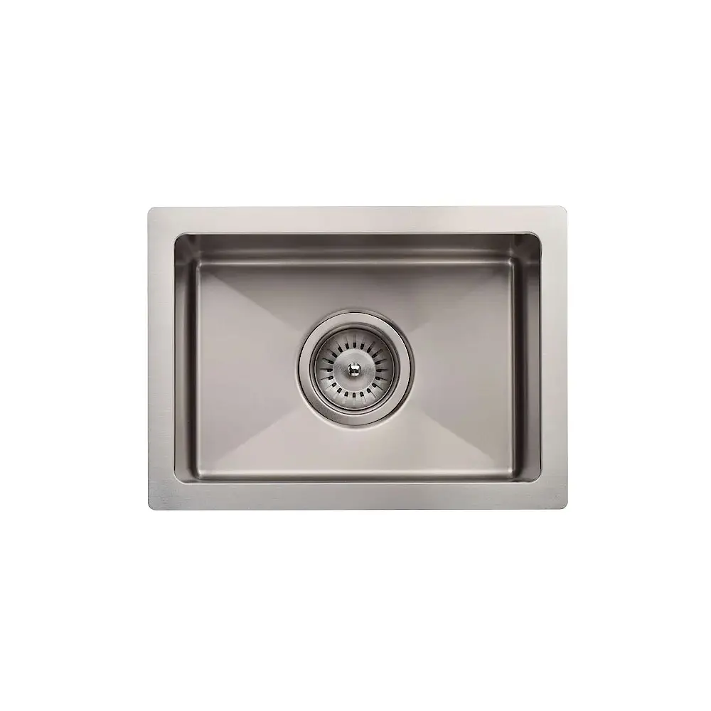 Meir Kitchen Sink Mini - Single Bowl 382 x 272 - Brushed Nickel MKSP-S322222-NK