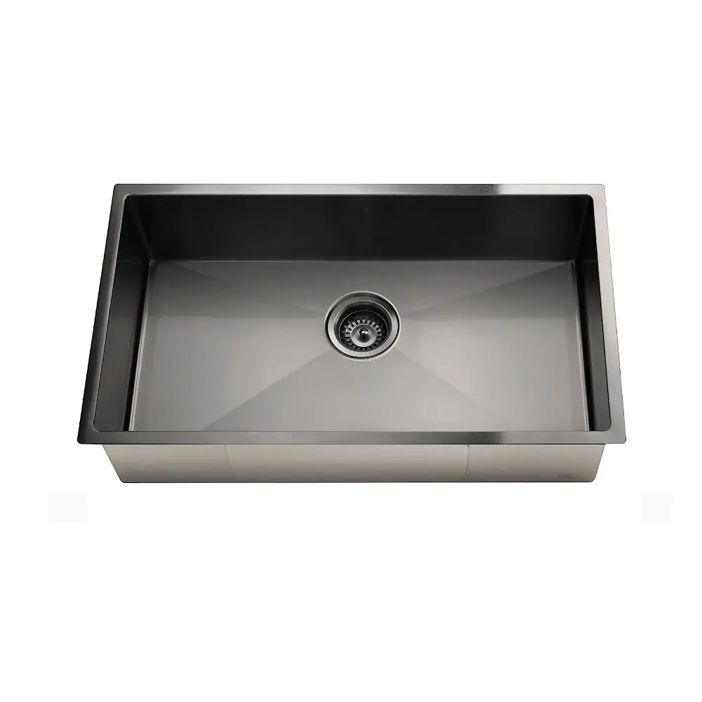 Meir Single Bowl 760mm Gun Metal MKSP-S760440-GM