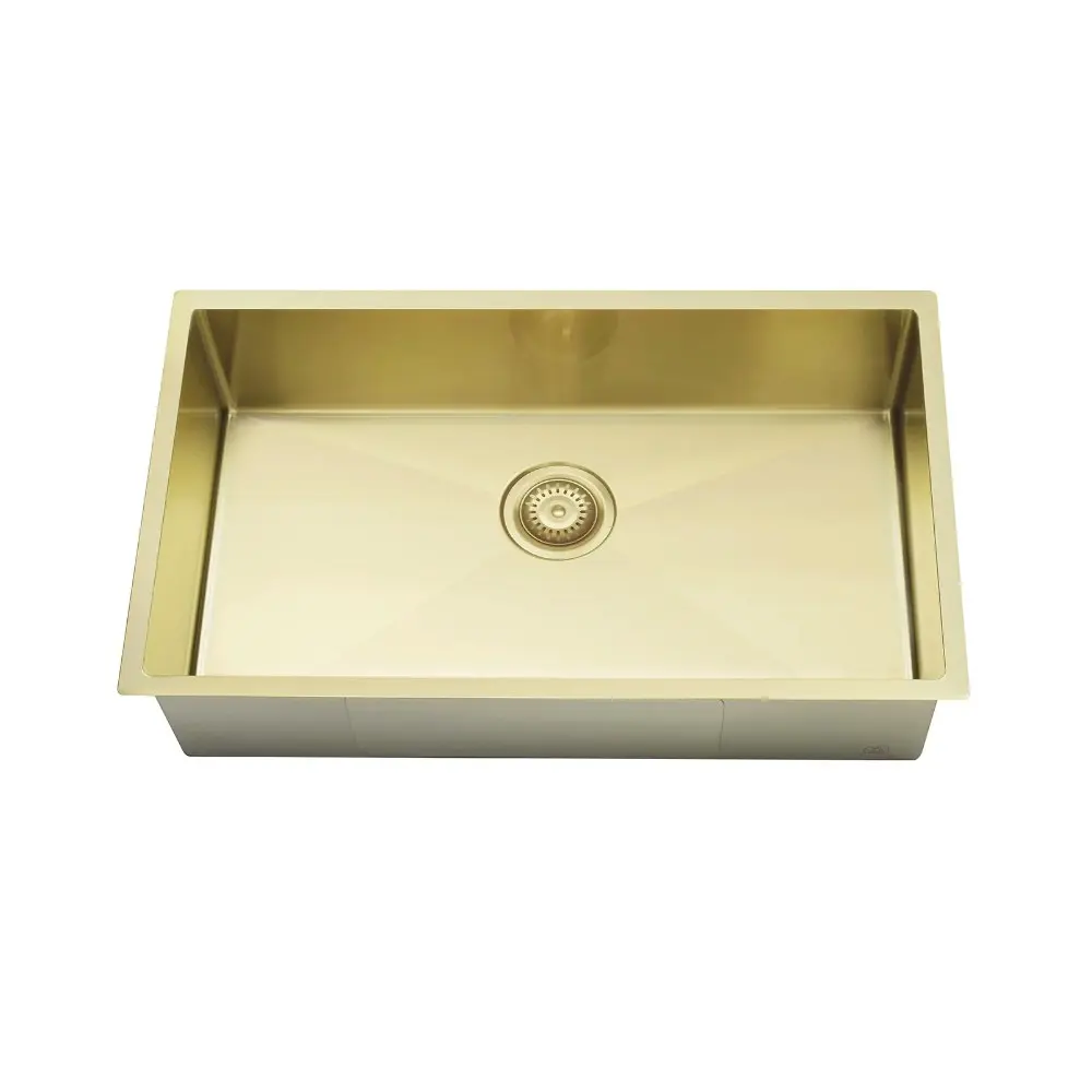 Meir Single Bowl 760mm Brushed Bronze Gold MKSP-S760440-BB