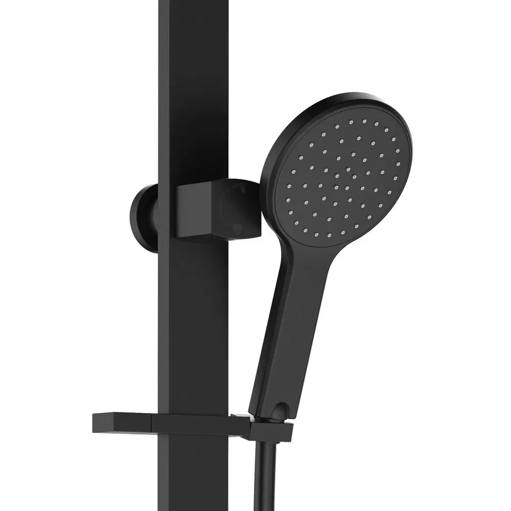 Fienza Lincoln Deluxe Twin Shower Matte Black 455118B