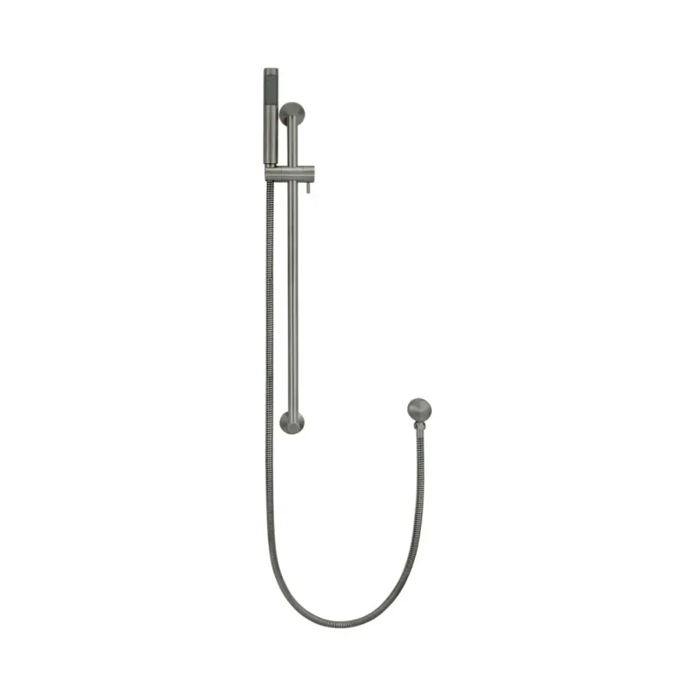 Meir Round Hand Shower on Rail Column Shadow MZ0402-R-PVDGM