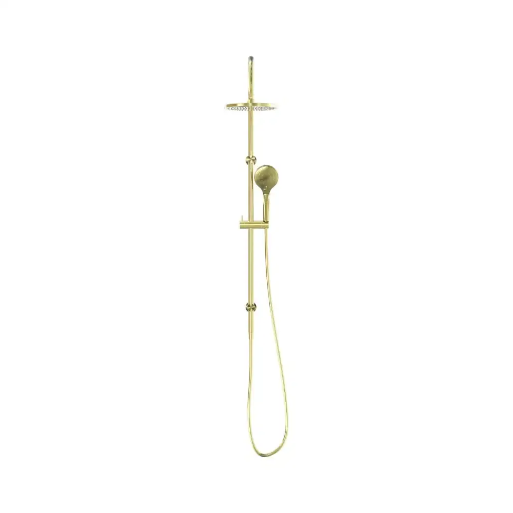 Nero Mecca Twin Shower With Air Shower Brushed Gold NR221905bBG