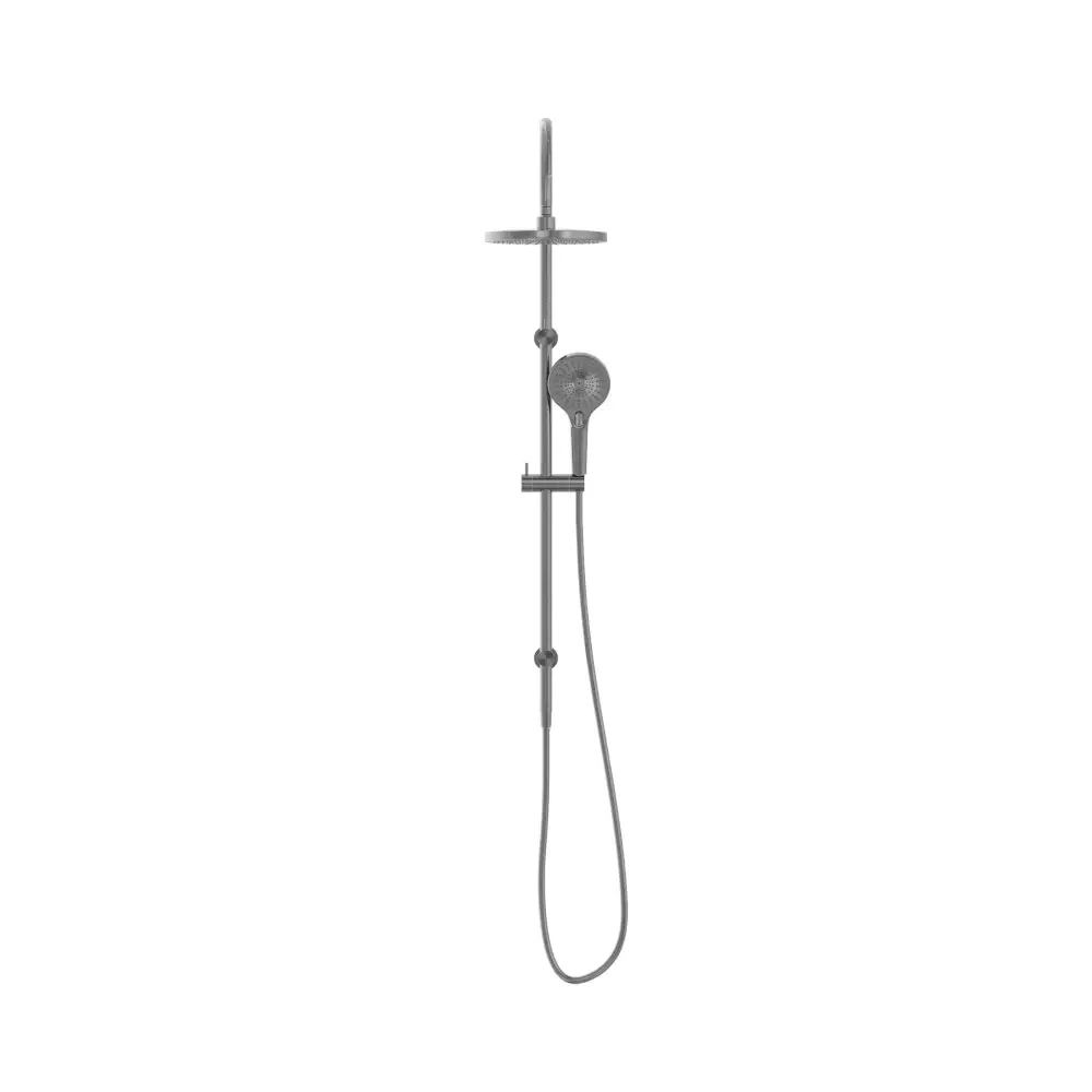 Nero Mecca Twin Shower With Shower Gun Metal NR221905eGM