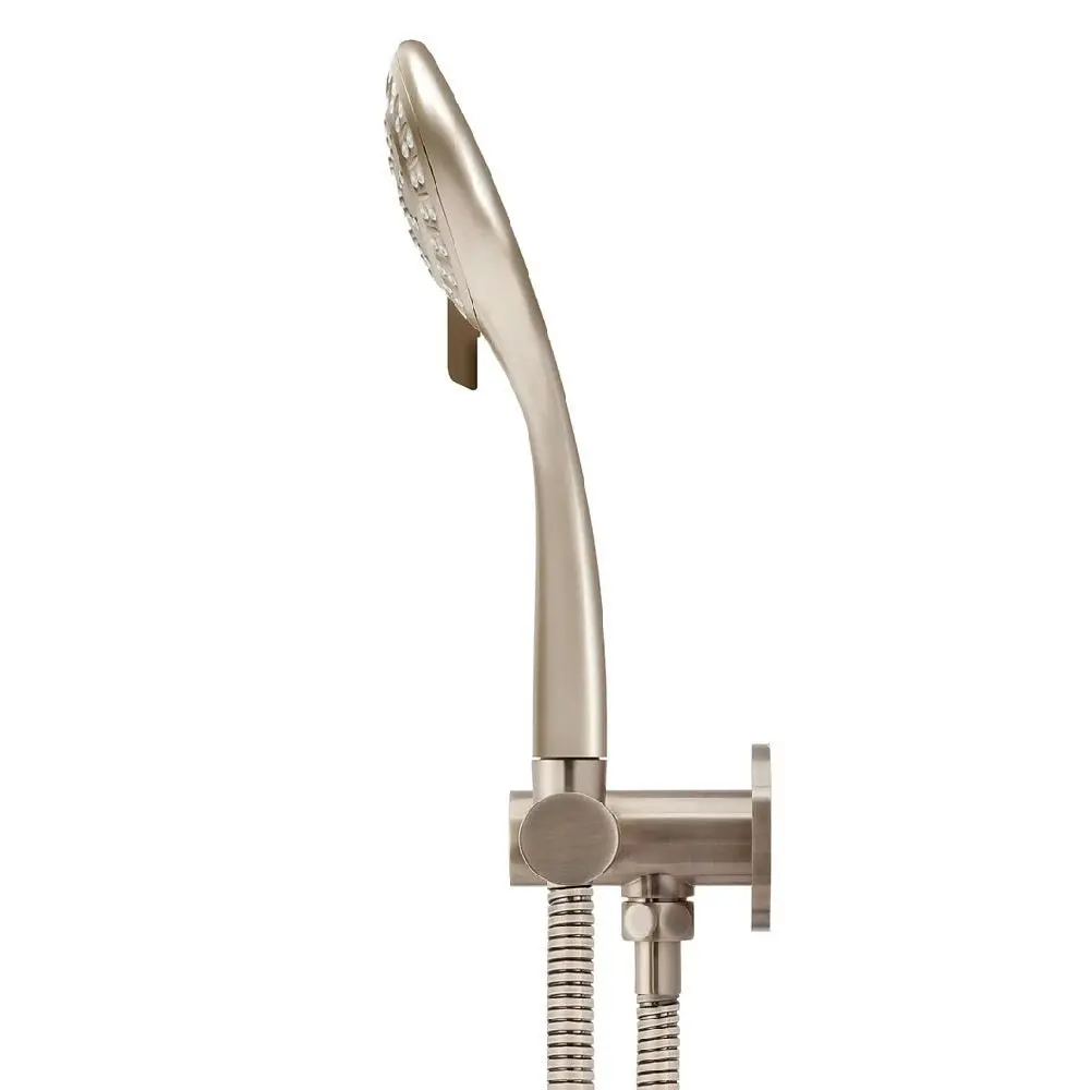 Meir Round Hand Shower on Swivel Bracket Champagne MZ06-CH