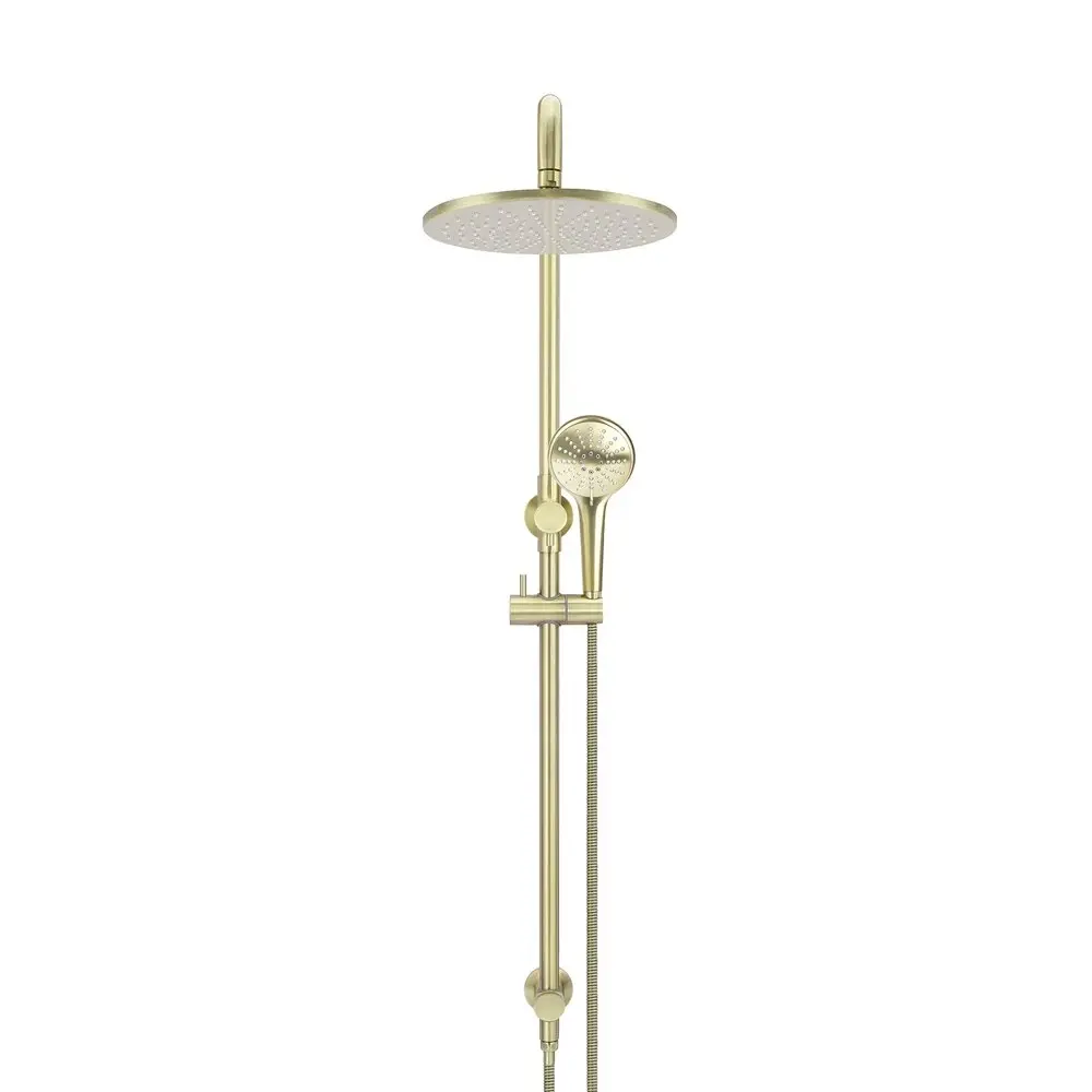 Meir Round Combination Shower Rail 300mm Rose, Three Function Hand Shower Tiger Bronze MZ0706-PVDBB