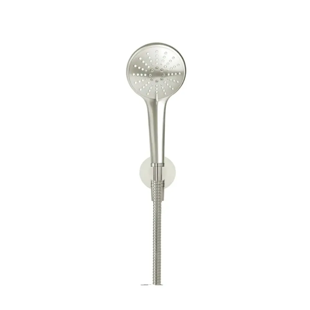 Meir Round Hand Shower on Fixed Bracket Brushed Nickel MZ08-PVDBN