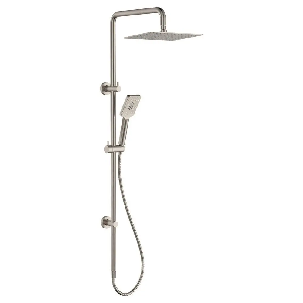 Fienza Tono Twin Shower Brushed Nickel 455116BN