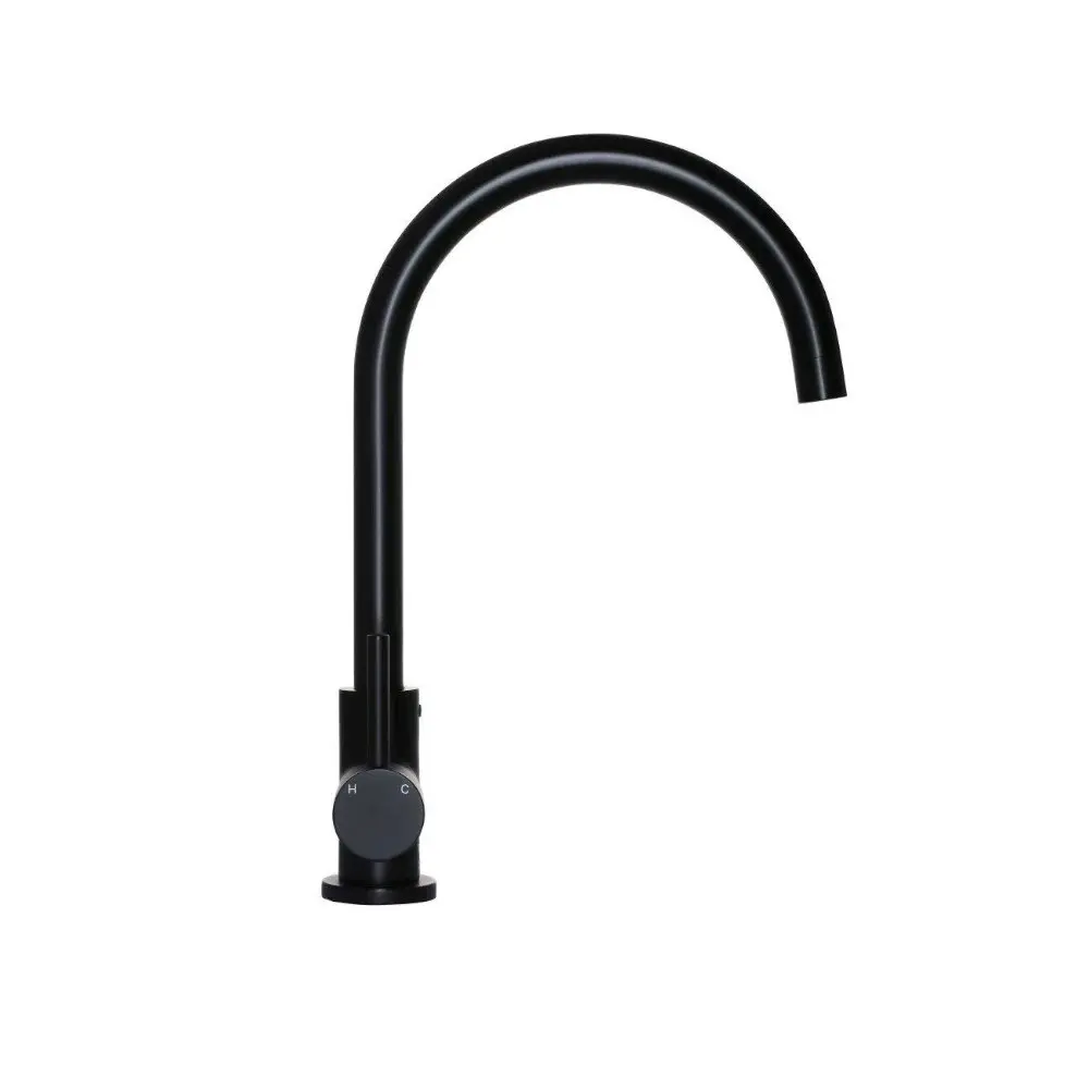 Meir Kitchen Mixer Round Matte Black MK03