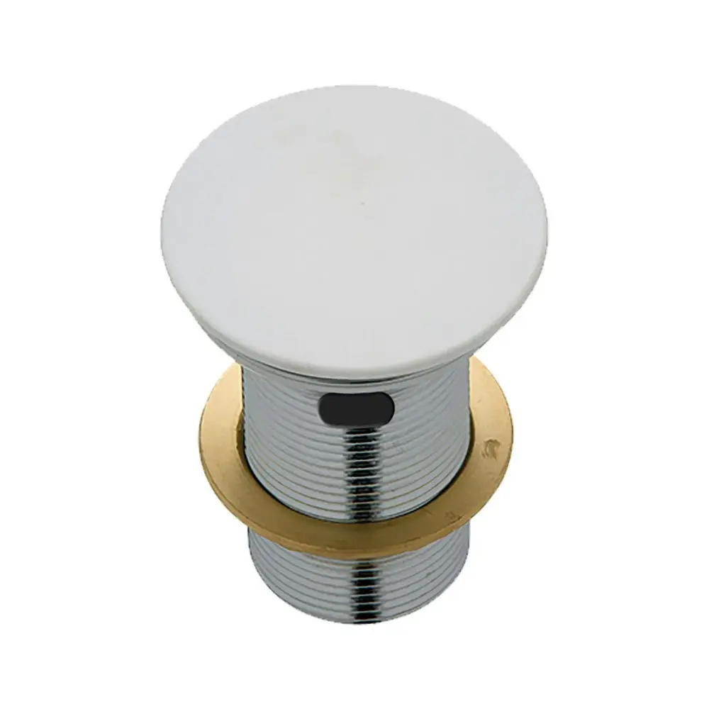 Fienza Basin Plug and Waste 32mm With Overflow Matte White WAS58W