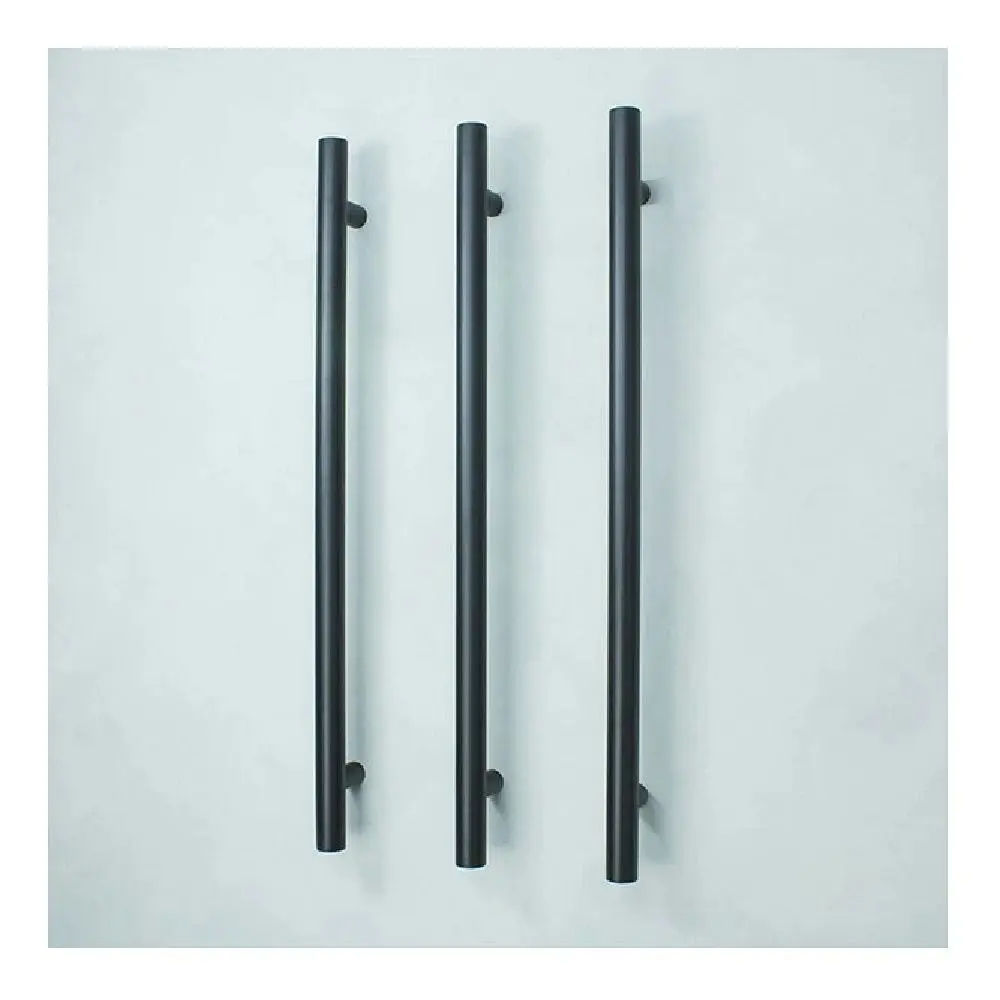 Radiant Vertical Round Single Bar Heated Matte Black BLK-VTR-950