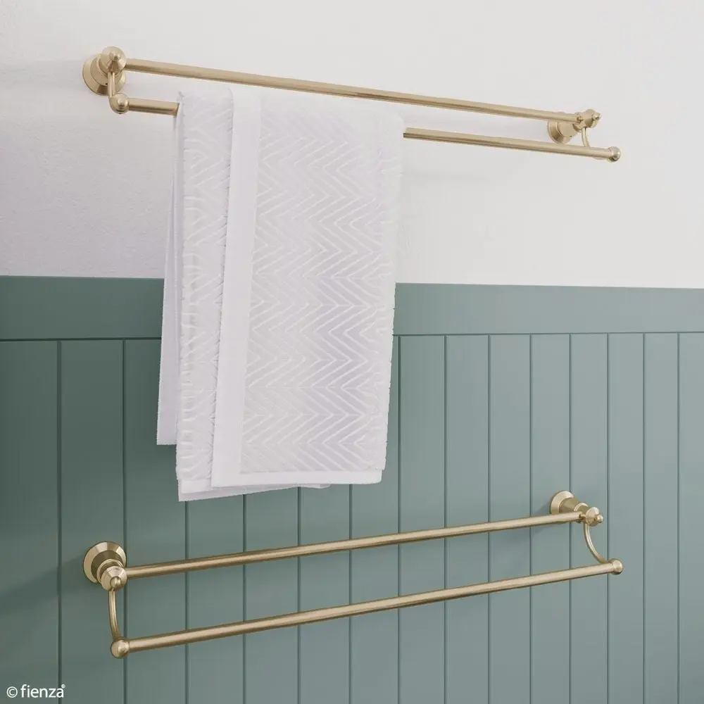 Fienza Lillian Double Towel Rail Urban Brass 81008UB