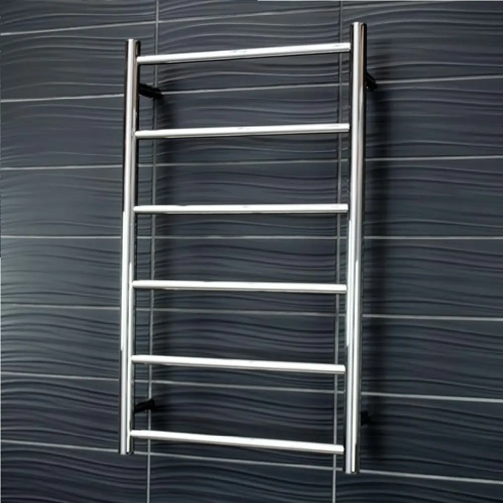 Radiant Polished 500 x 830mm Round Non Heated Towel Rail LTR01-500