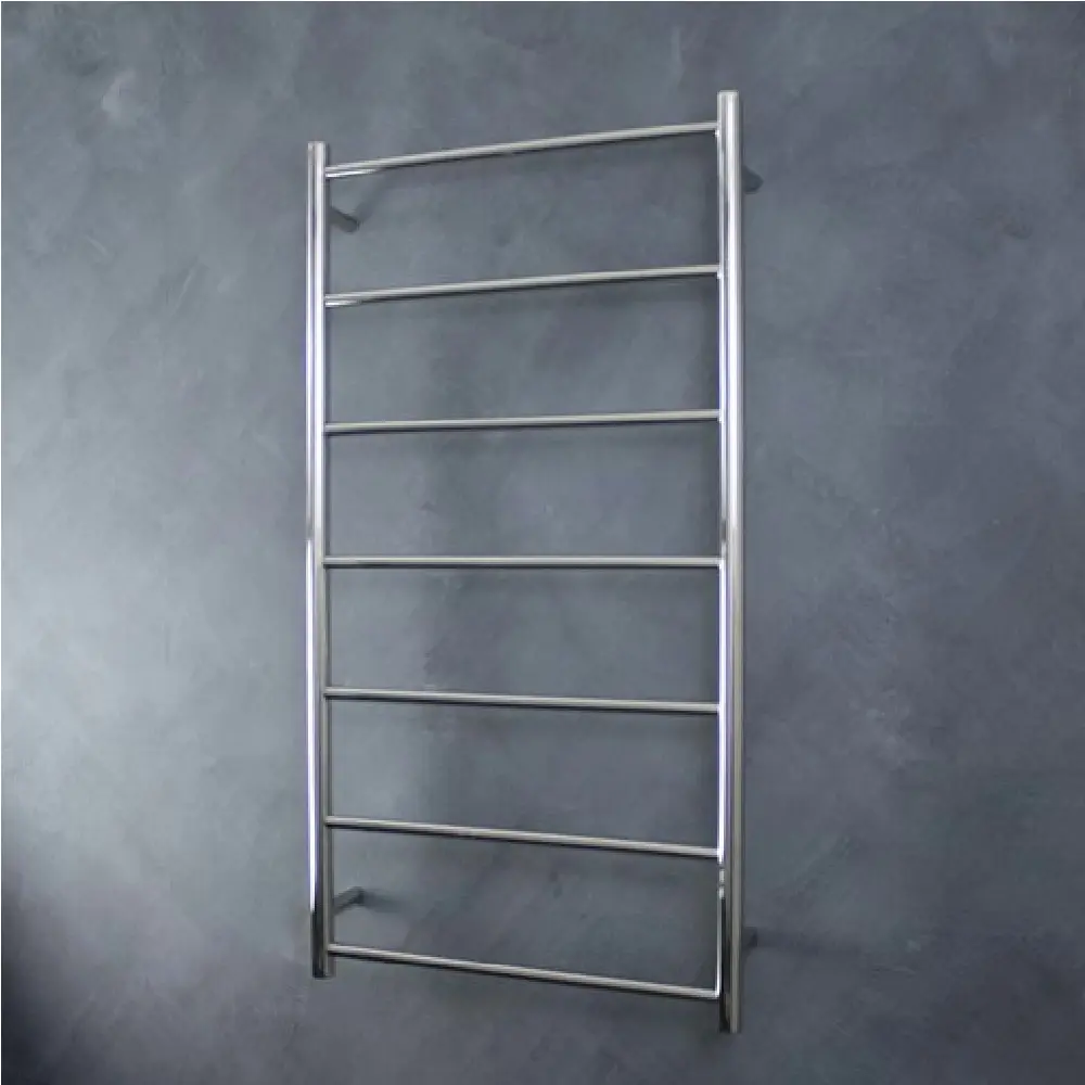 Radiant Polished 600 x 830mm Round Non Heated Towel Rail LTR01-600