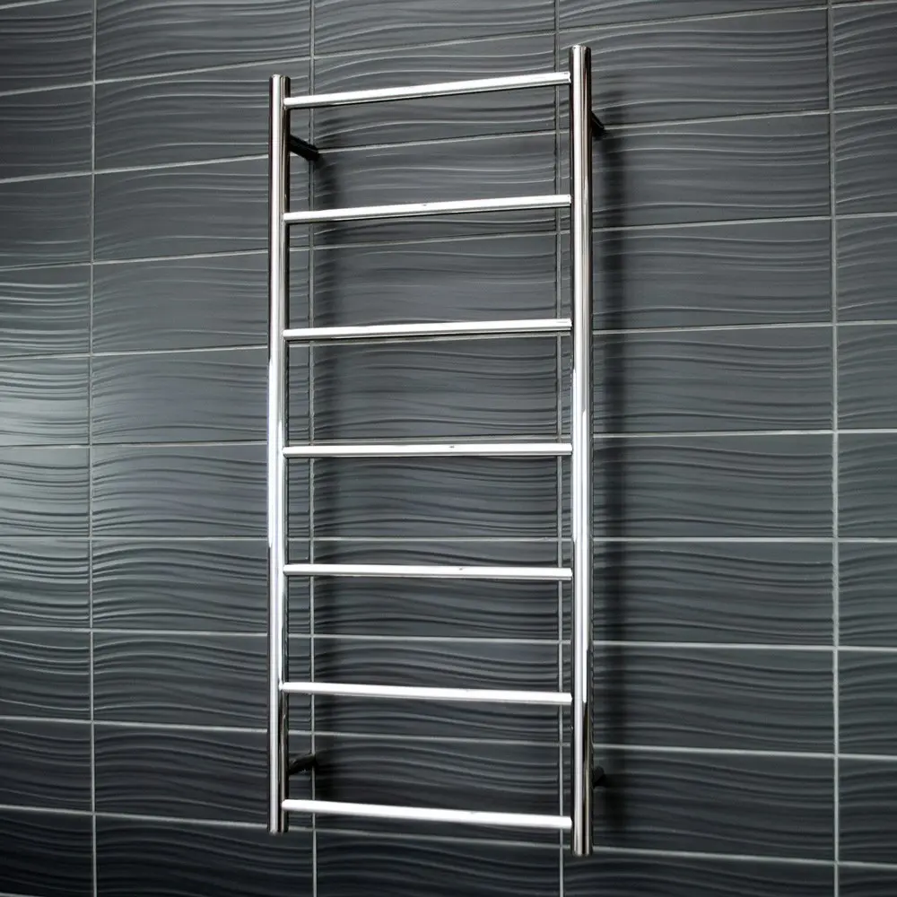 Radiant Polished 500 x 1130mm Round Non Heated Towel Rail LTR02-500