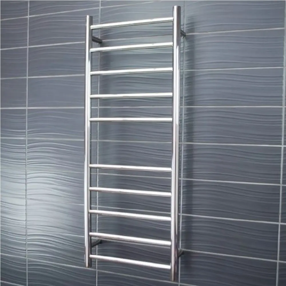 Radiant Polished 430 x 1100mm Round Non Heated Towel Rail LTR430