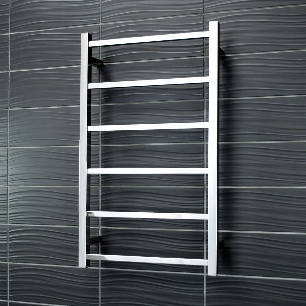 Radiant Polished 500 x 830mm Square Non Heated Towel Rail SLTR01-500