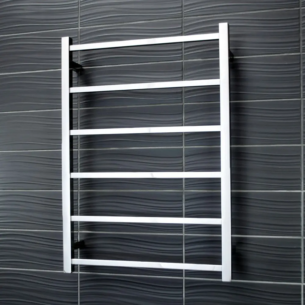 Radiant Polished 600 x 830mm Square Non Heated Towel Rail SLTR01-600