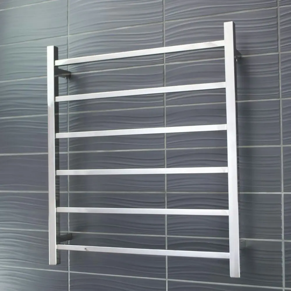 Radiant Polished 700 x 830mm Square Non Heated Towel Rail SLTR01-700